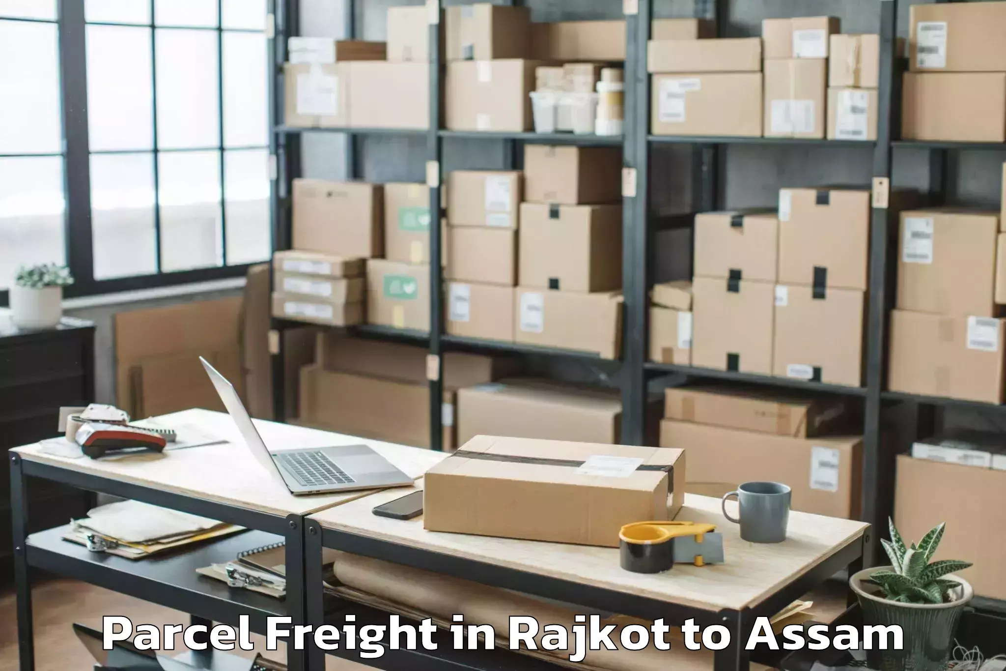 Hassle-Free Rajkot to Mayang Parcel Freight